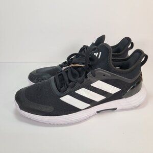 Adidas Adizero Ubersonic 4 M Mens Black White Athletic Shoes Size 10.5 New